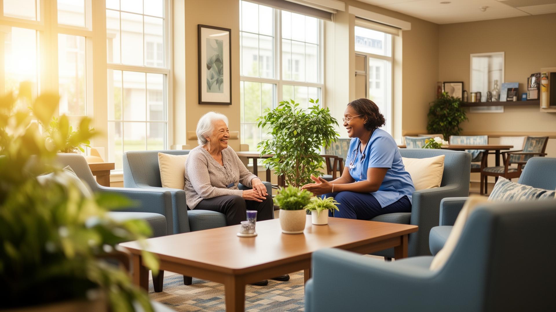 Premium adult care facility interior